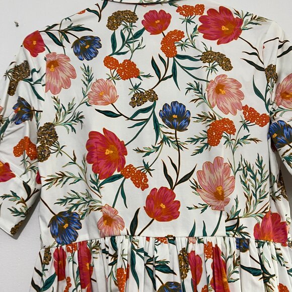 Kate Spade Floral Blossom Print Cotton Dress Size 2 - Picture 14 of 16